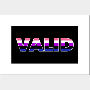 Valid Genderfluid Pride Posters and Art